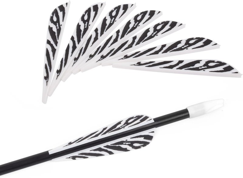 TY Archery 3 Inch Arrow Fletching Vanes Plastic Feather for DIY Archery Hunting Targeting Arrows(Pack of 50) - Image 5